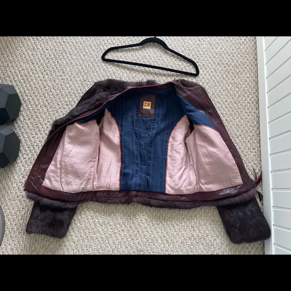 Hugo Boss real rabbit fur winter jacket, size S